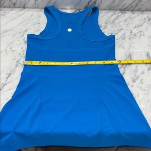 Lululemon Blue Athletic Tank Top sz 2 long fit. Great color. Hardly worn